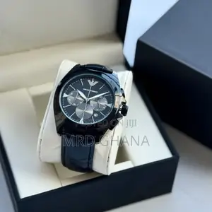High Quality Black Leather Watch