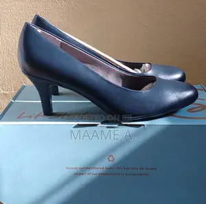 Lifestride Navy Comfortable Closed Shoe Heel