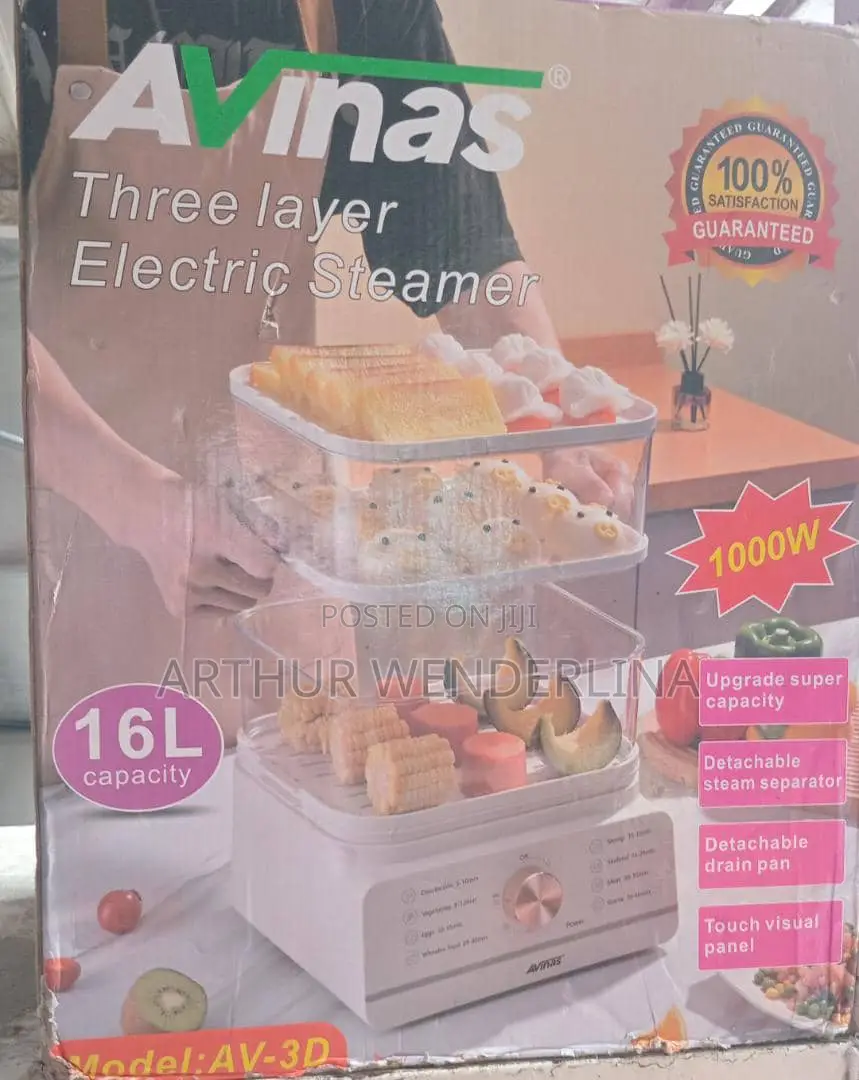 Avinas 3 Layer 16l Electric Food Cooking Steamer