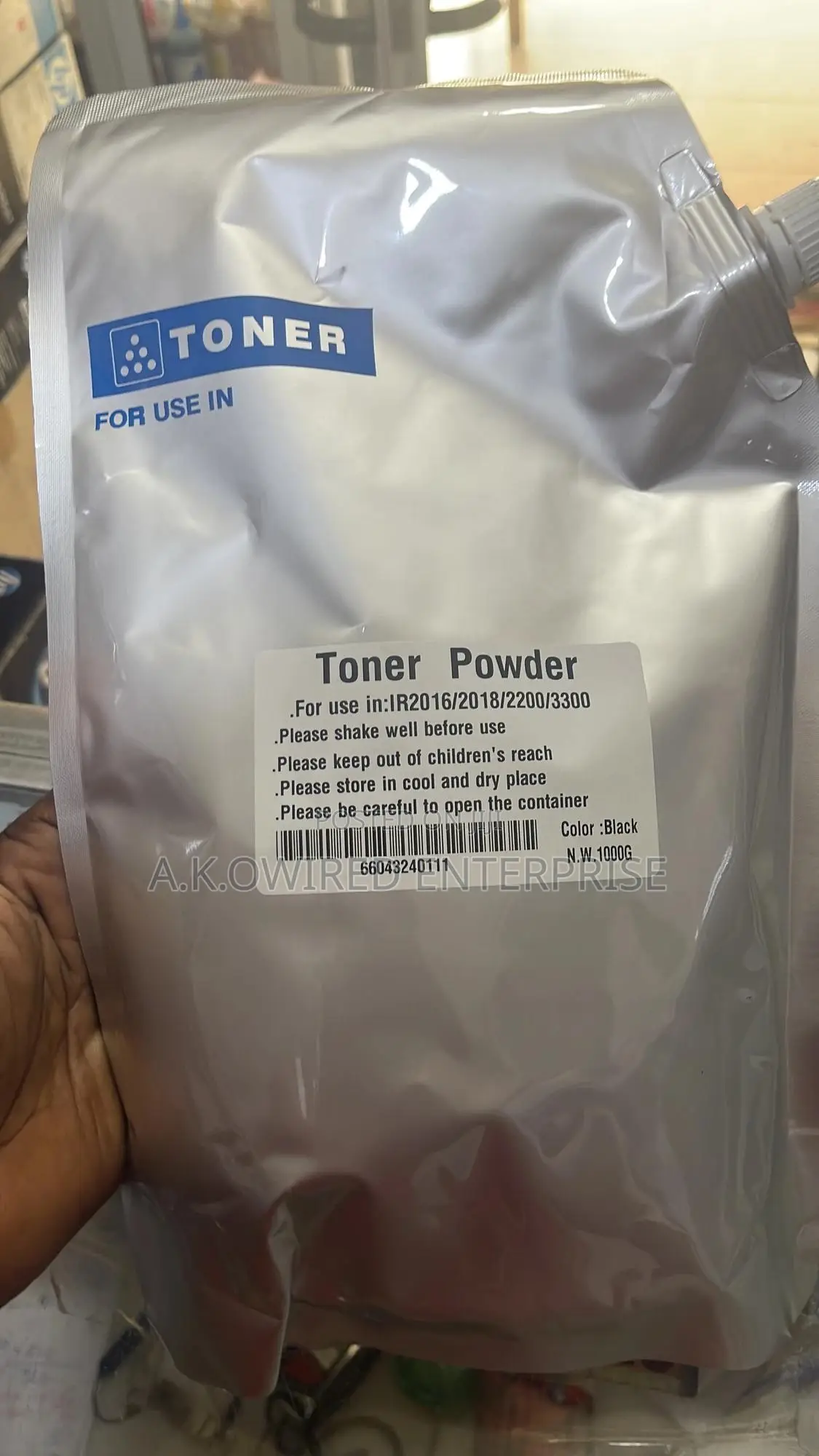 Canon /Hp Refill Toner Powder Black and White Only