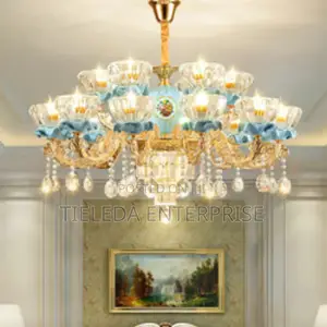 Dubai Luxury Chandelier With Pendant Light