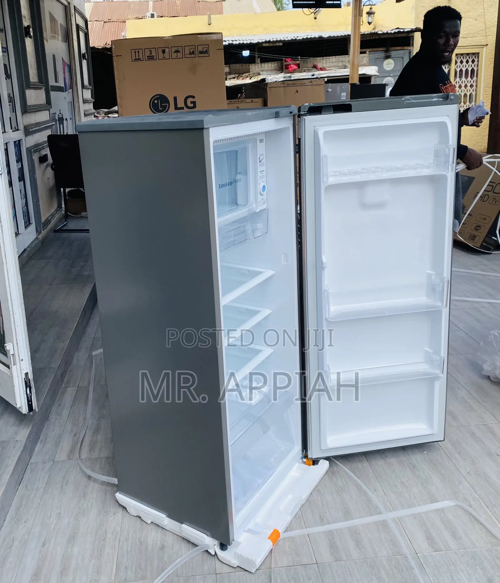 Get Order LG Single Door Electric Upright Freezer(Gray).