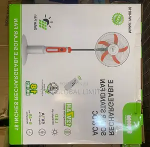 Better Your Life With 18'' Rechargeable Solar Stand Fan