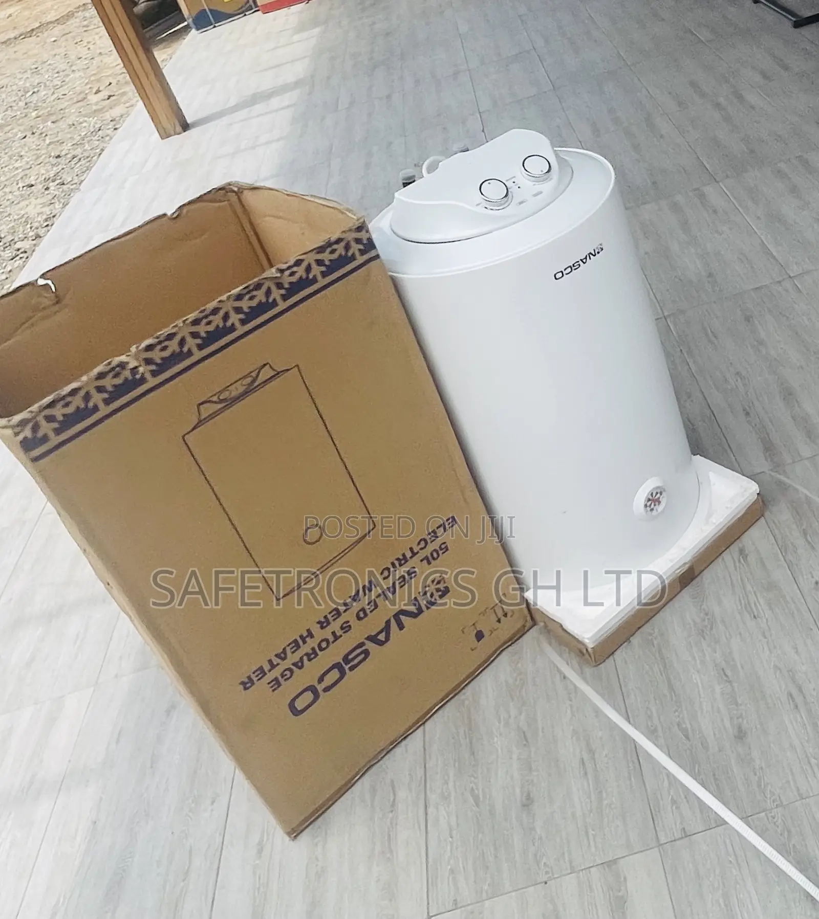 Neatly Boxed (50)Liters (White) Nasco Water Heater 