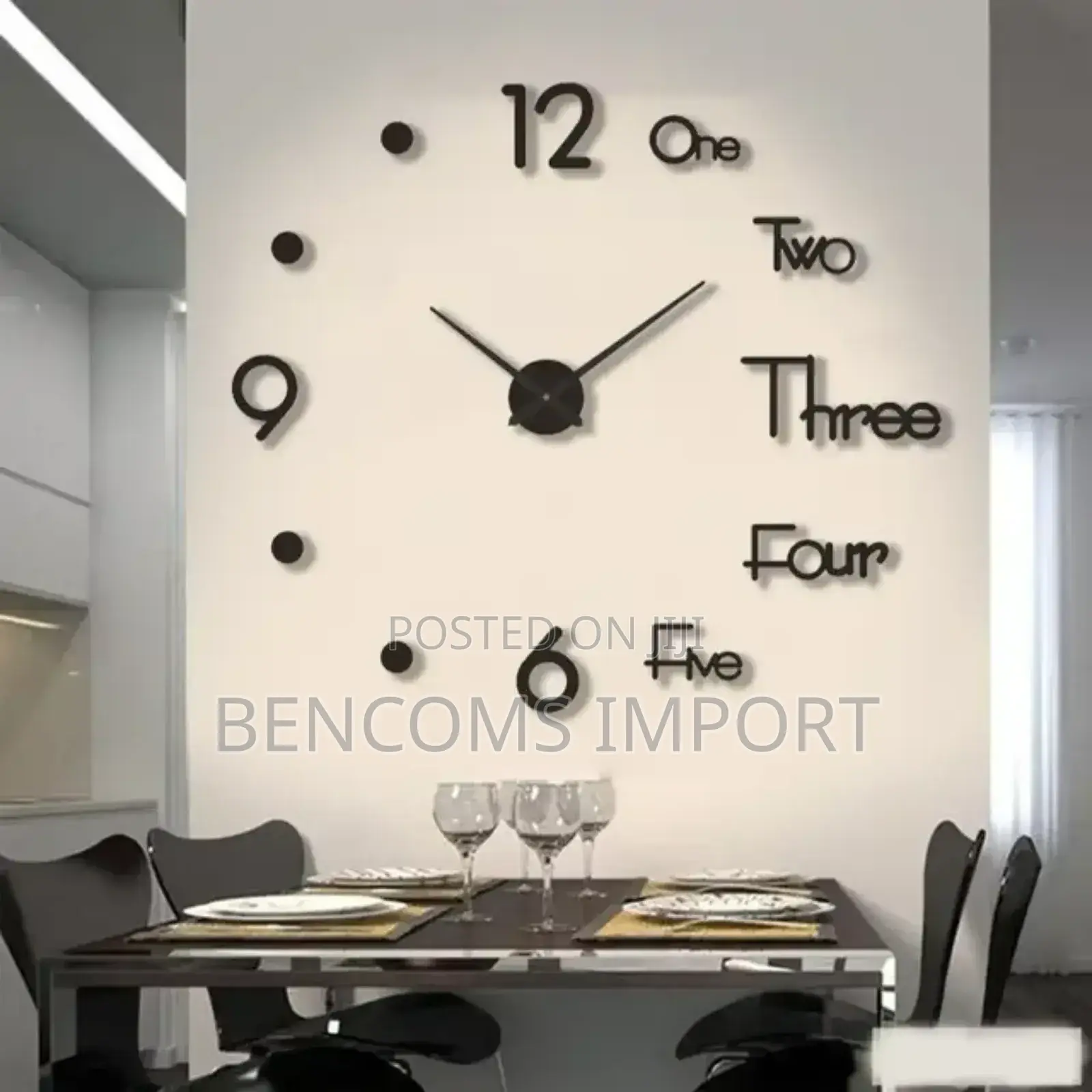 3D Wall Clock – A Perfect Blend of Style Functionality!