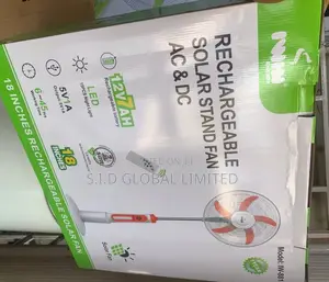 Exclusive Iwin 18'' Rechargeable Solar Stand Fan