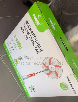 Choose Correct 18'' IWIN Rechargeable Solar Stand Fan