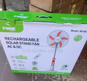 Ultra Modern 18'' IWIN Rechargeable Solar Stand Fan