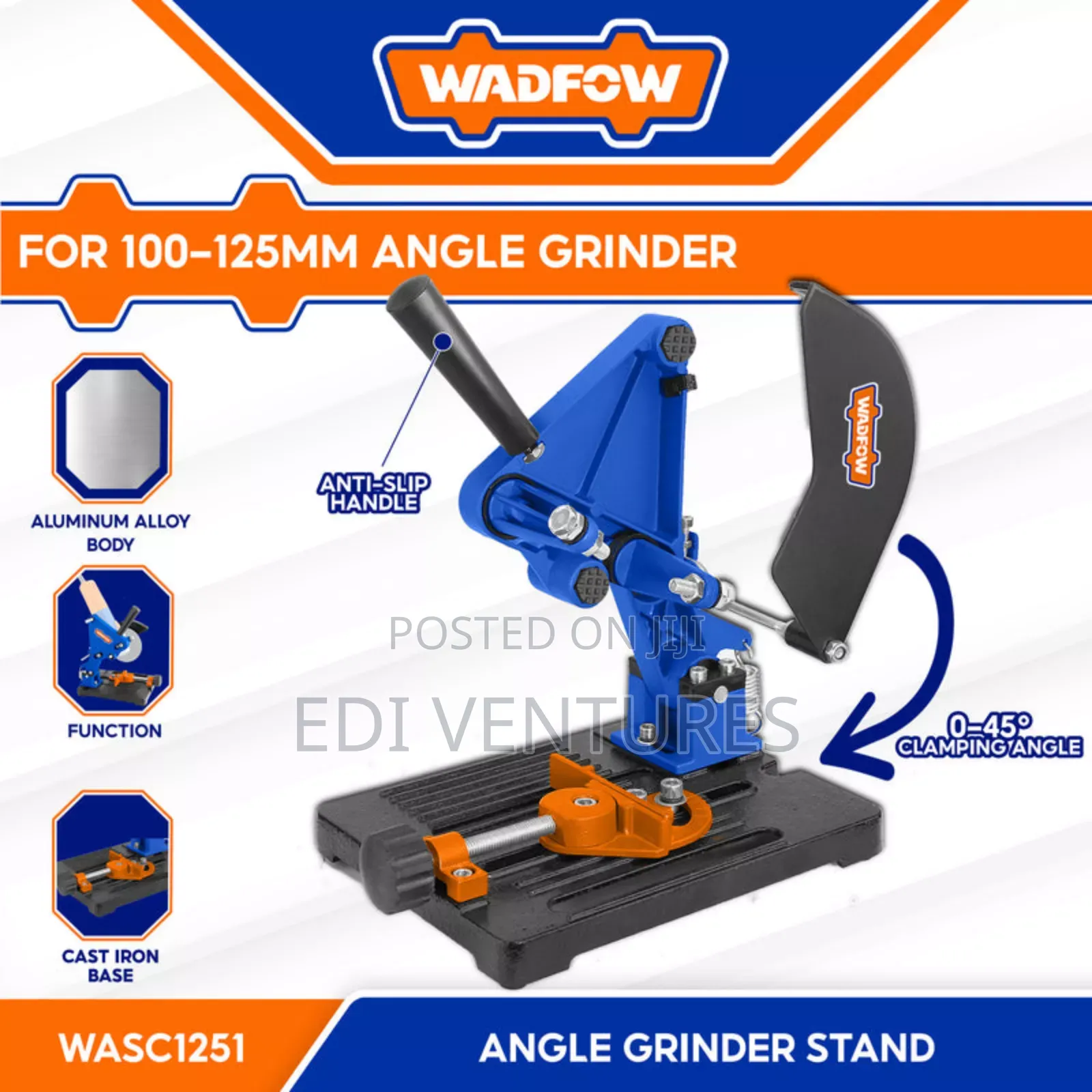 Wadfow Angle Grinder Stand Wasc125 for 100-125mm Grinders