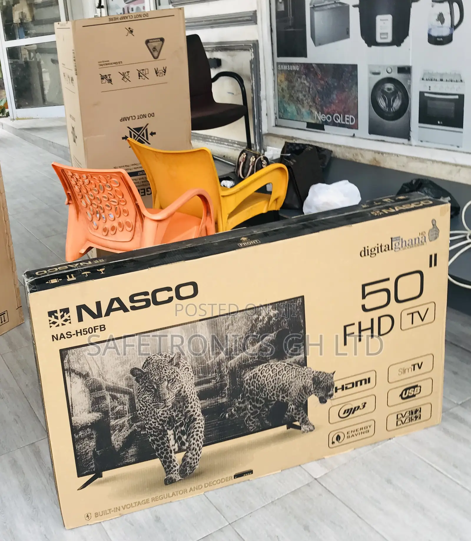 . Great Nasco (Black)50 Inch LED Digital Satellite Tv