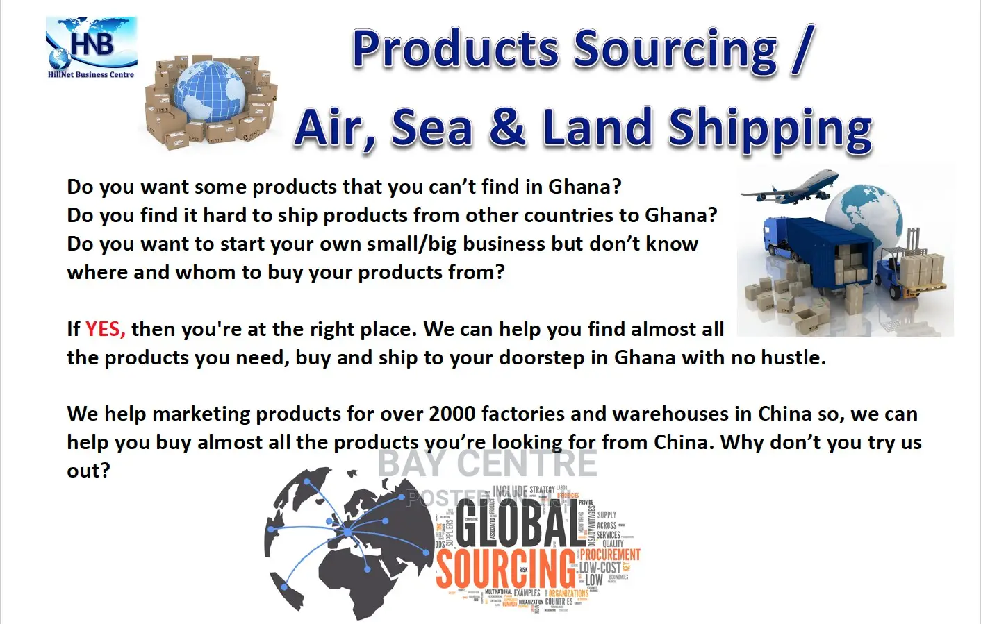 Bay Business Products Sourcing Air, Sea Land Shipping