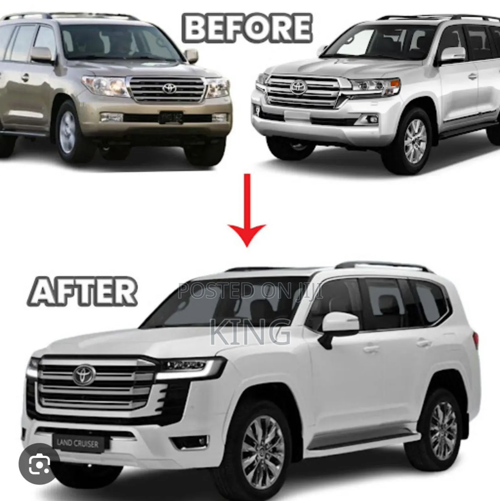 2024toyota Landcruiser Lc300 Land Cruiser Upgrade Facelift Body Kit