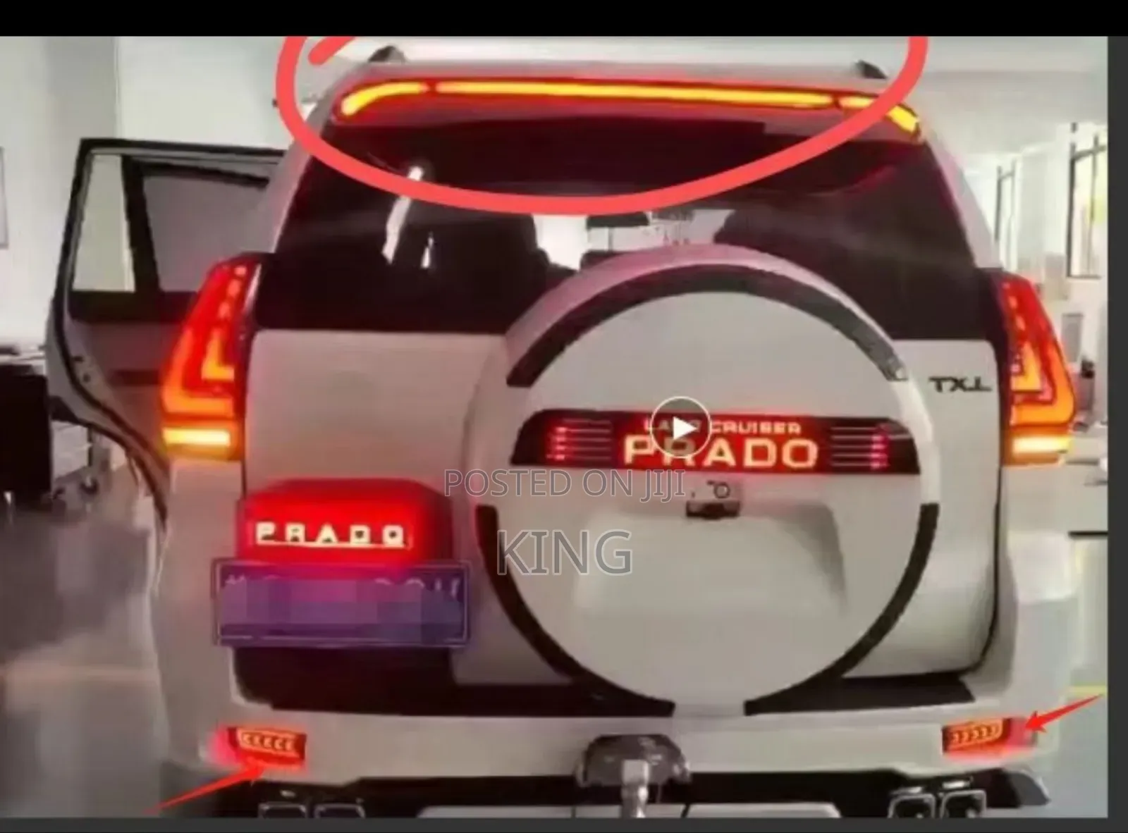 Toyota Landcruiser Prado Full Led Light Boot Spoiler