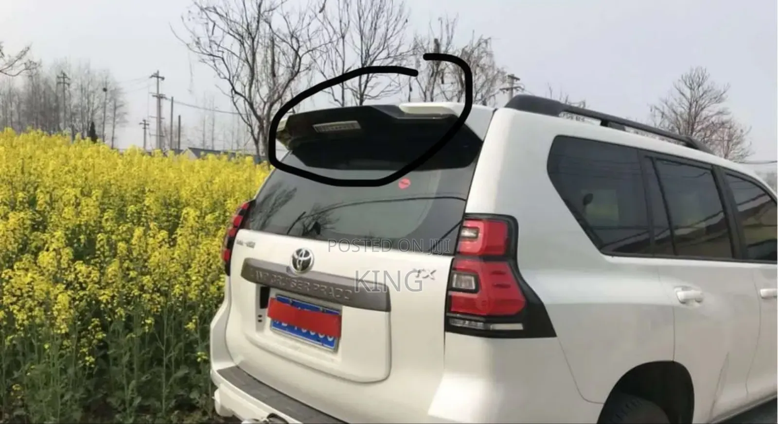 Toyota Landcruiser Prado Full Led Light Boot Spoiler