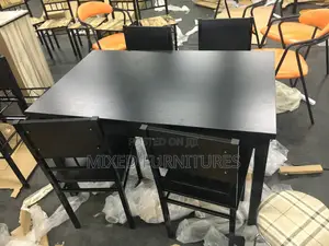 Dining Table With Chairs (Black Wooden Dining Sets)