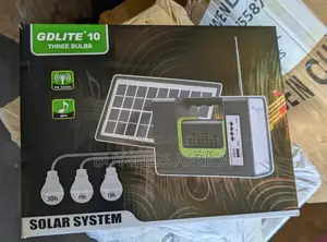 Solar Panel Lambs 3 Bulbs/Radio/Power Bank