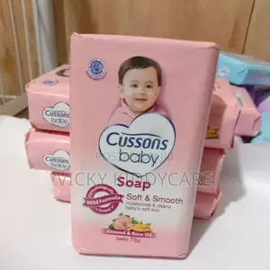 6 in a Pack Pink and Blue Cusson Baby Soap