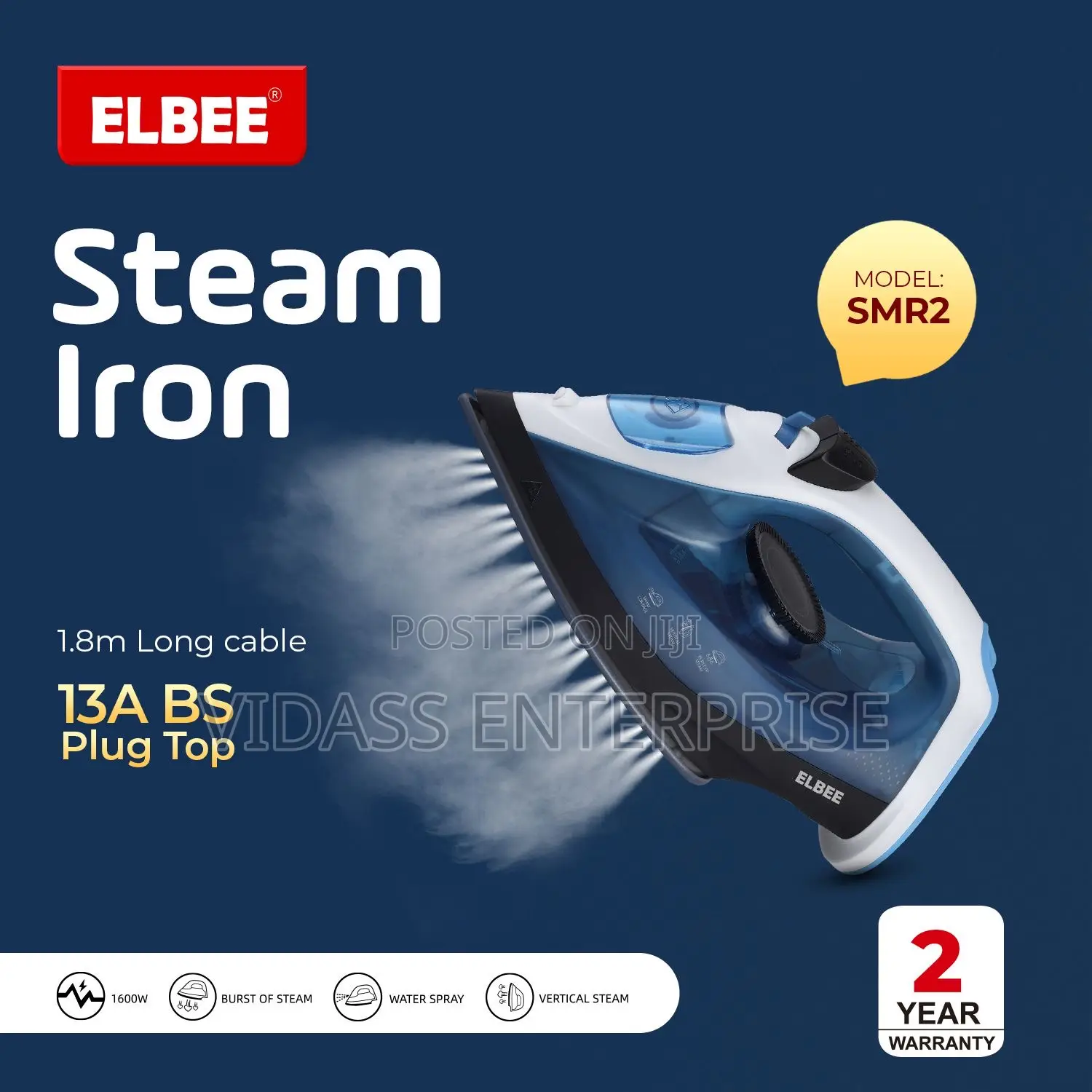 Elbee Steam Iron
