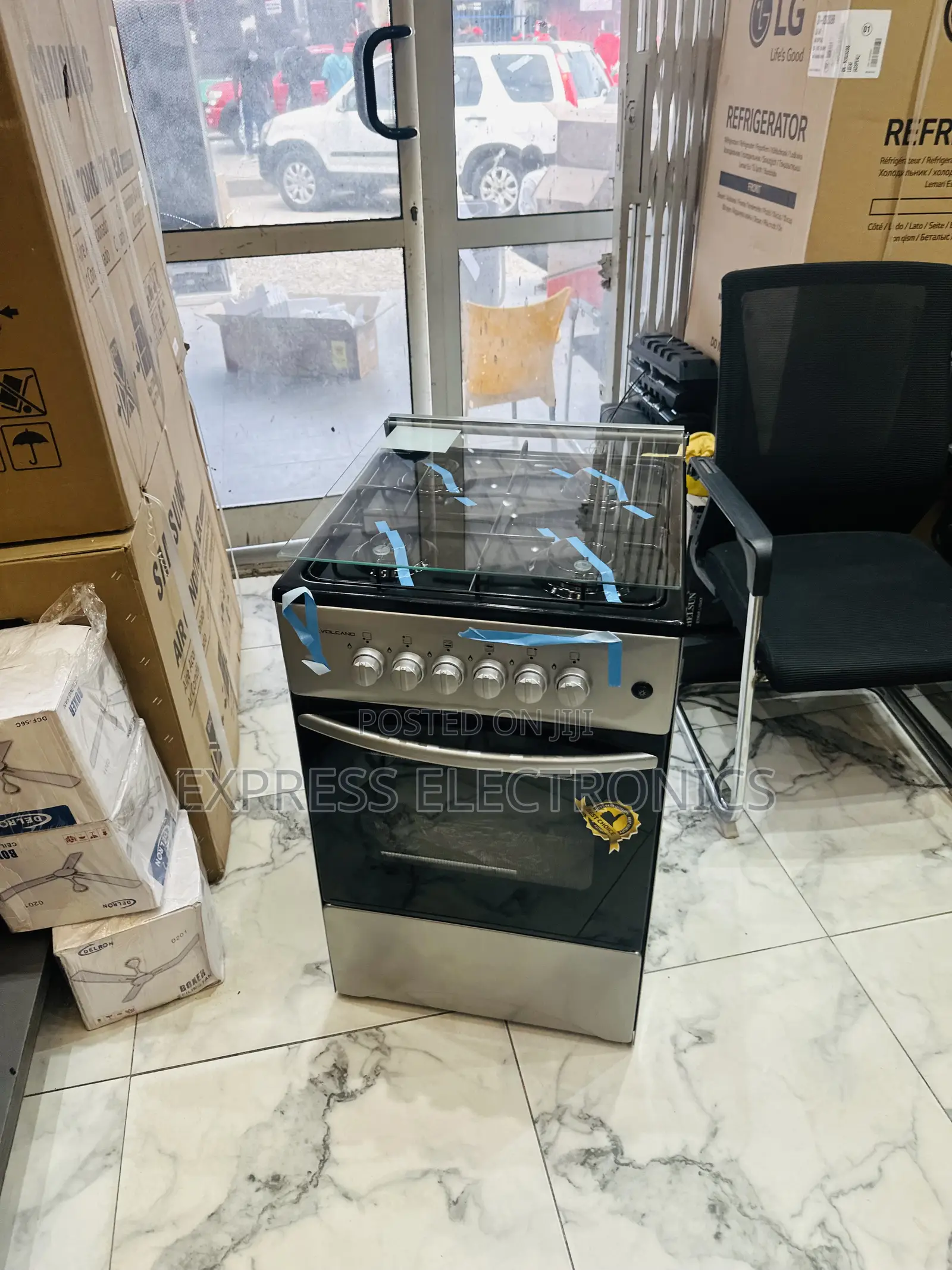 Text Us for Your Sliver Gas Cooker Oven 50/50 4burner