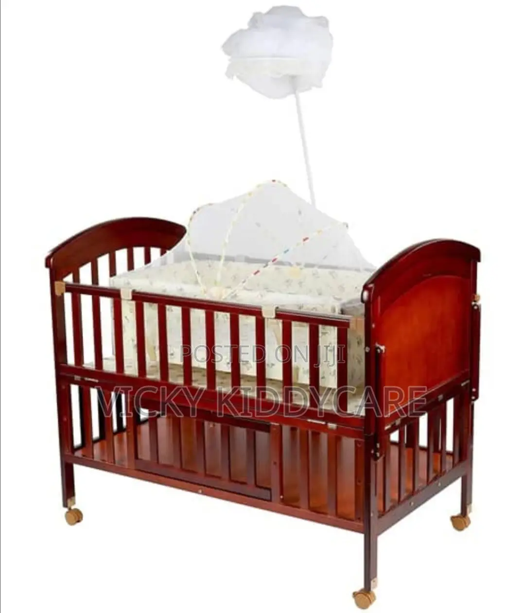 2 in 1 Baby Wooden Cot