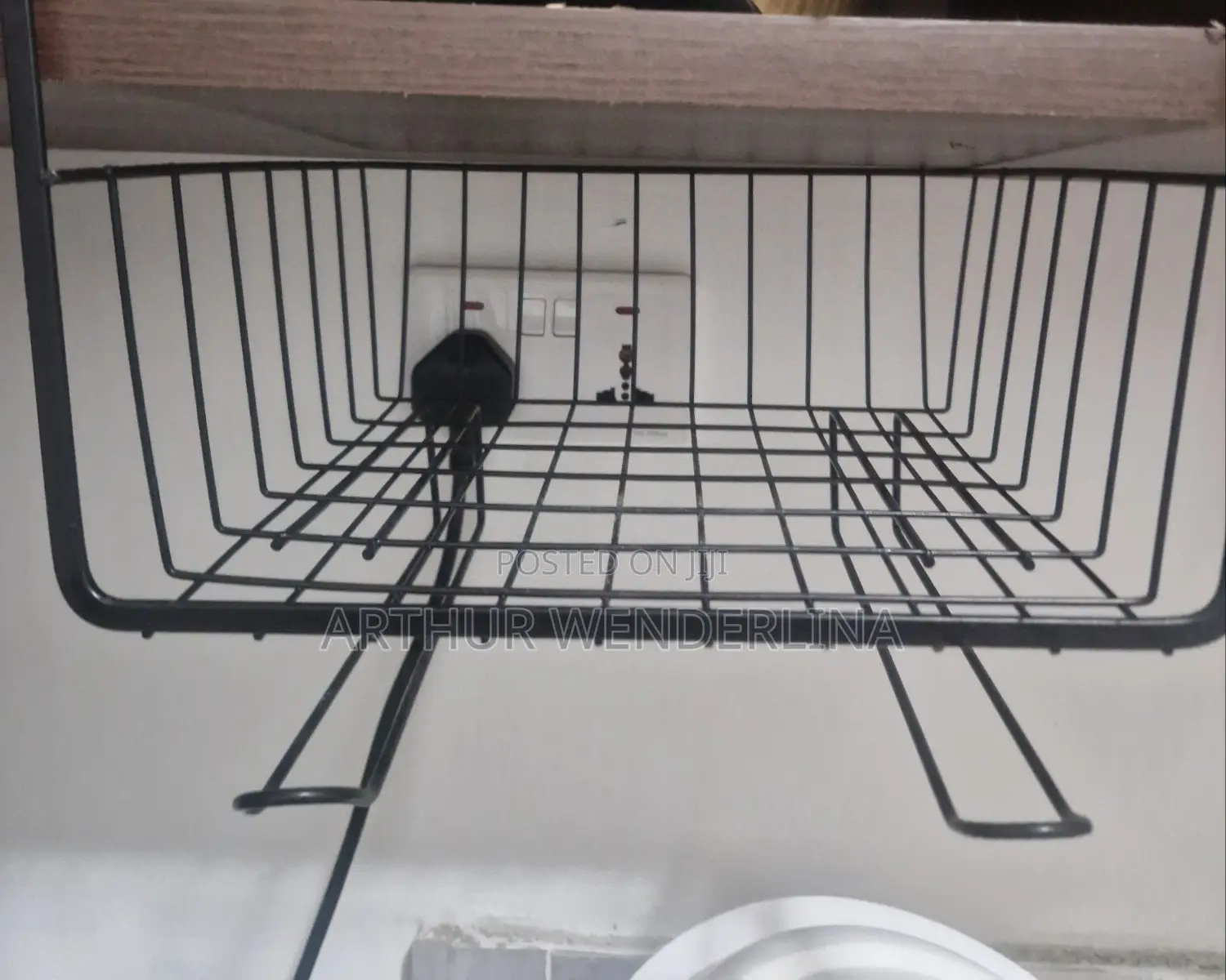 Cabinet Storage Rack.Black Colour