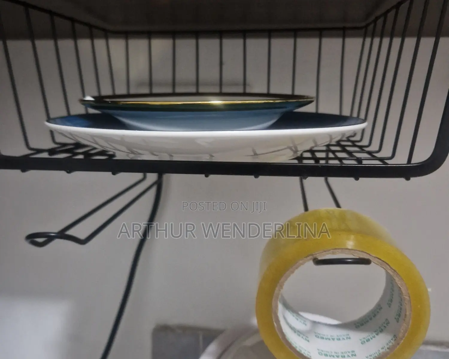 Cabinet Storage Rack.Black Colour