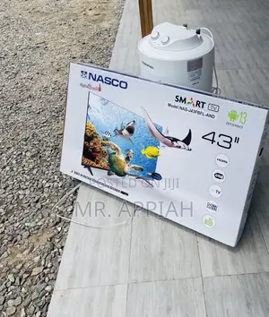 Durable Nasco 43 Inch Led Smart Electric Television.