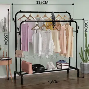 Multipurpose Clothes Rack/Hanger With Shelves