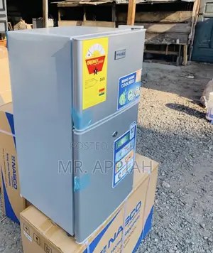 90l Nasco Nasf2-120 Top Mount Freezer Fridge(Silver).