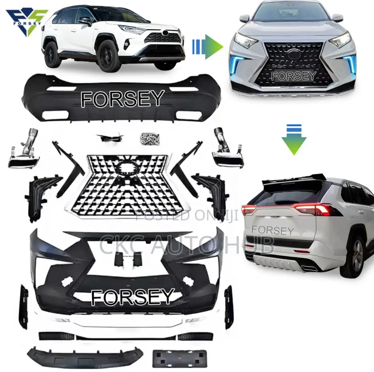 Rav 2019 2020 2021 Front Bumper Upgrade Kit