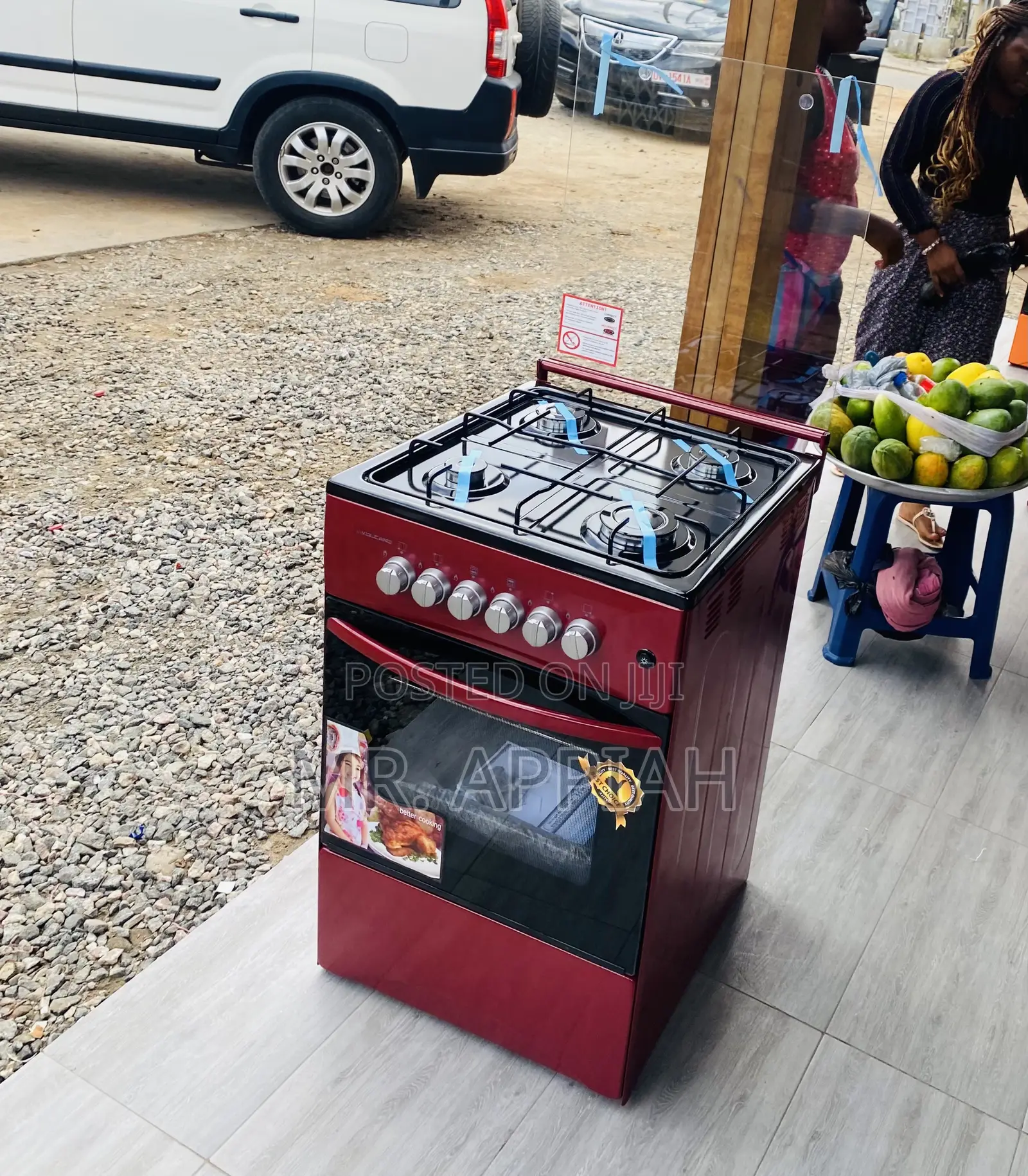 Order Quality Ferre 50x50 Gas Oven 4 Burner(Red).