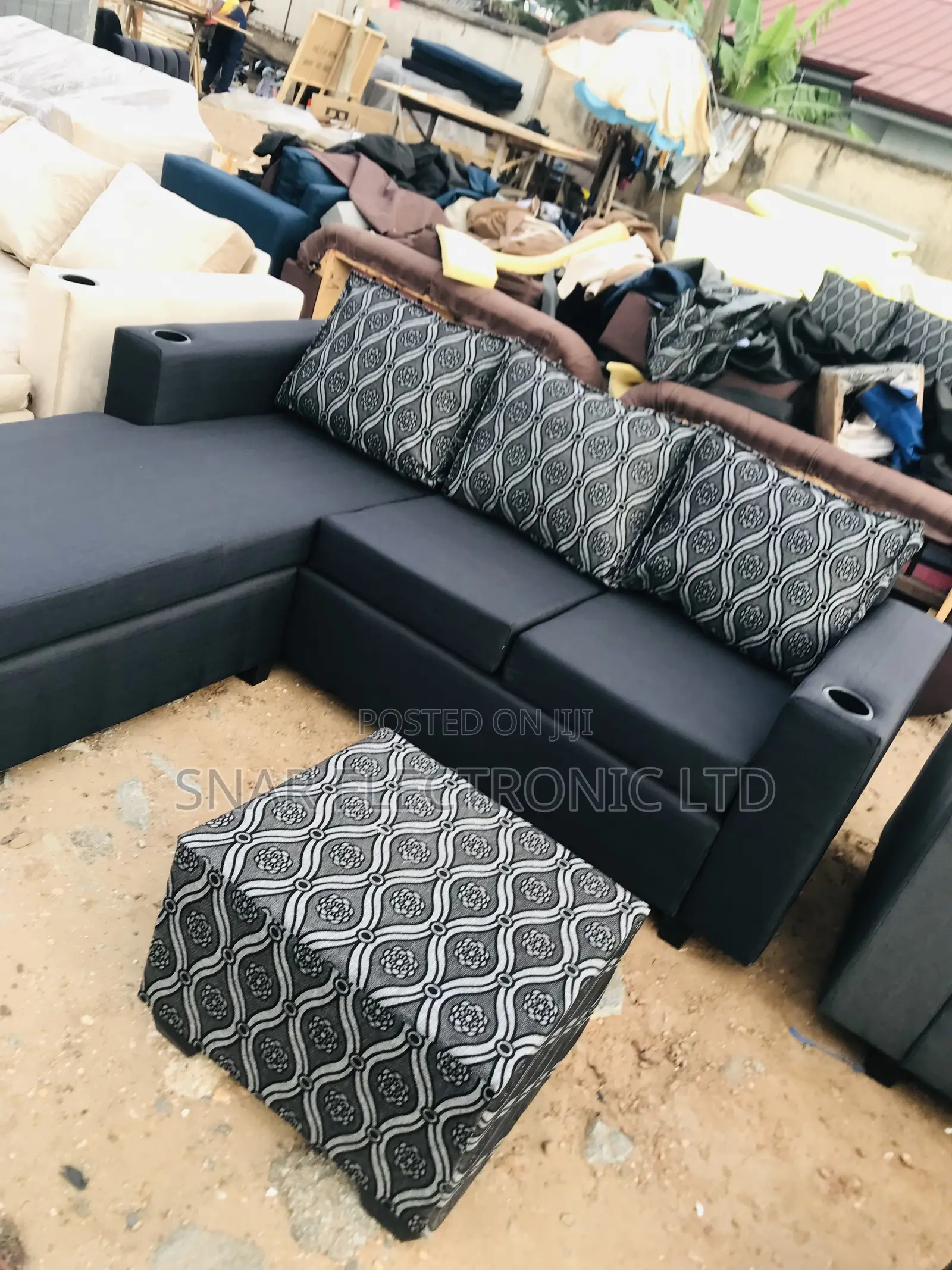 Neat L Shape Sofas Plus Table