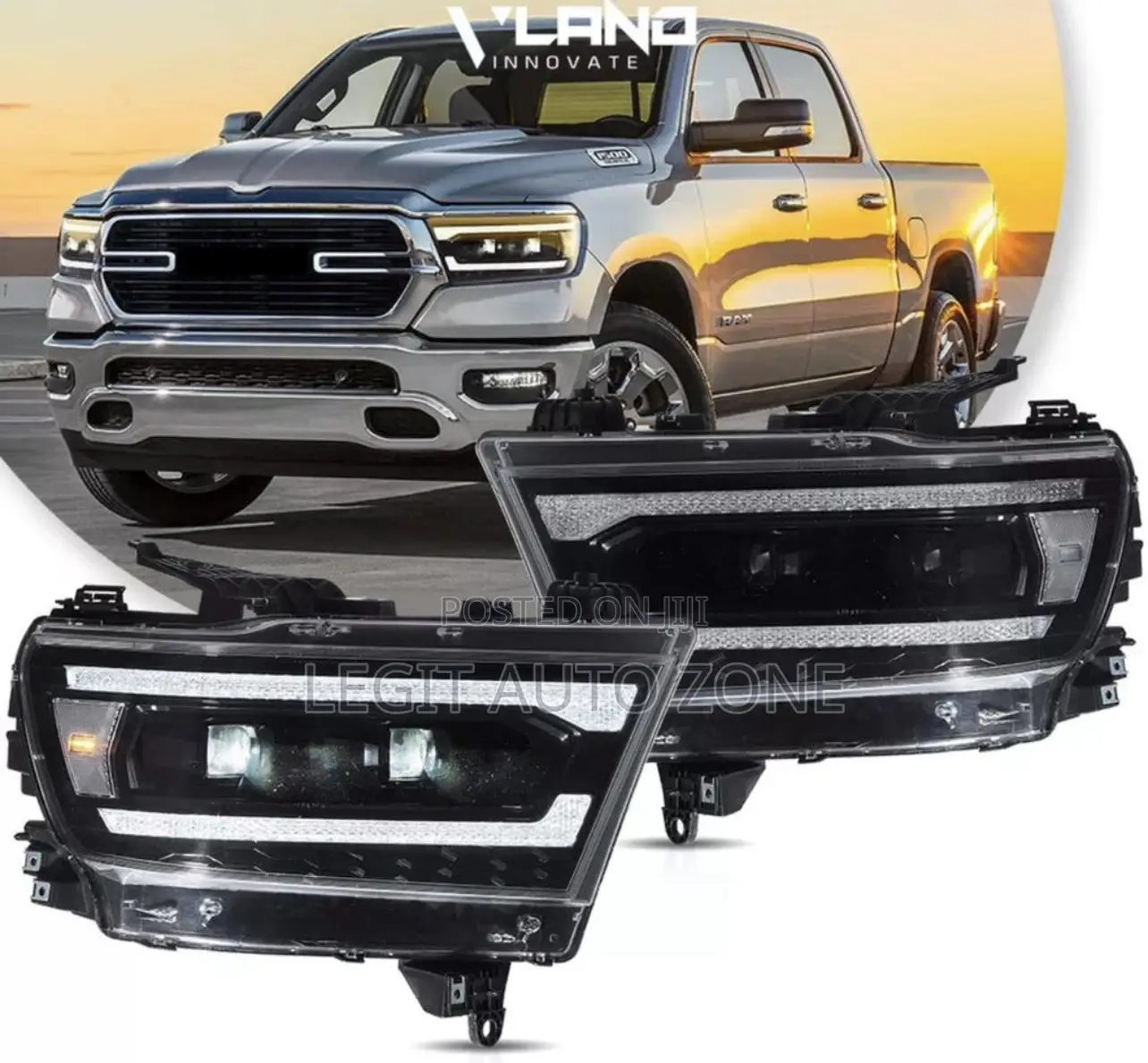 Dodge Ram 2018,2023 Headlight