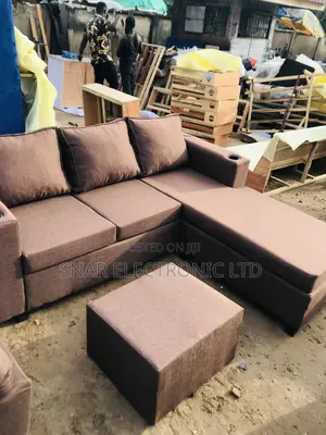 Originally Corner Sofa-Bed With Storage, Dark Brown