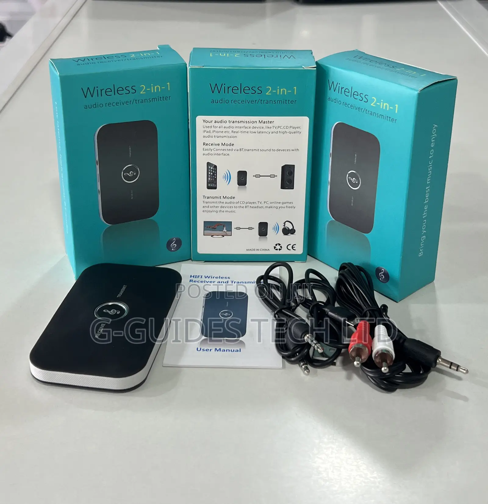 2 in 1 Bluetooth Adapter Transmitter and Receiver Rechargeable