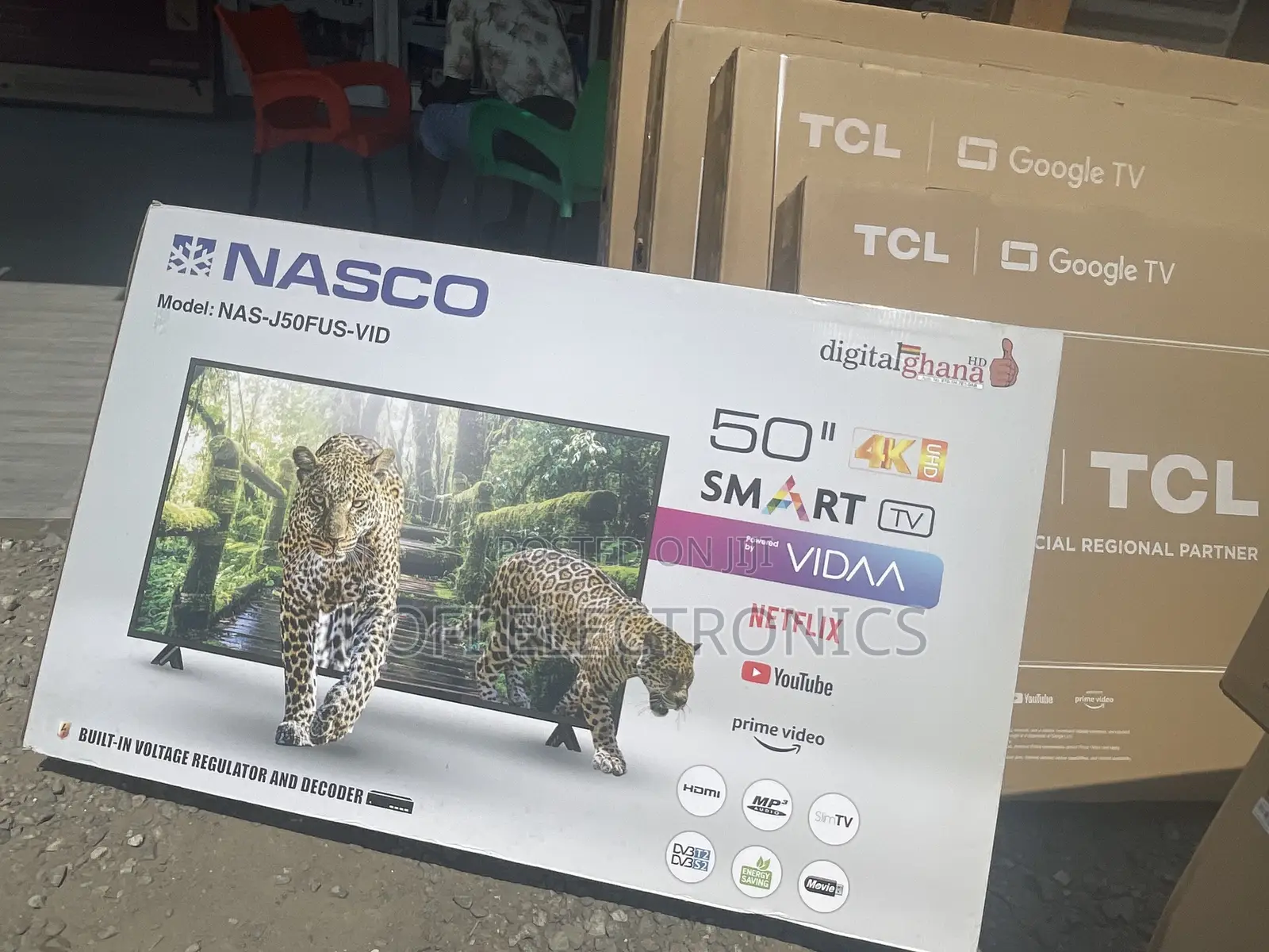 50" Smart Ultra HD With HDR New in Nasco TV