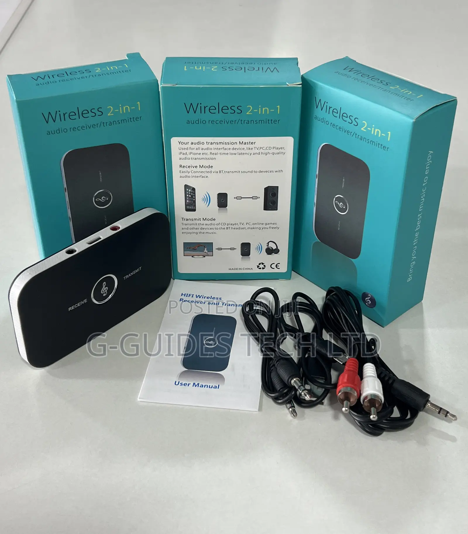 2 in 1 Bluetooth Adapter Transmitter and Receiver Rechargeable