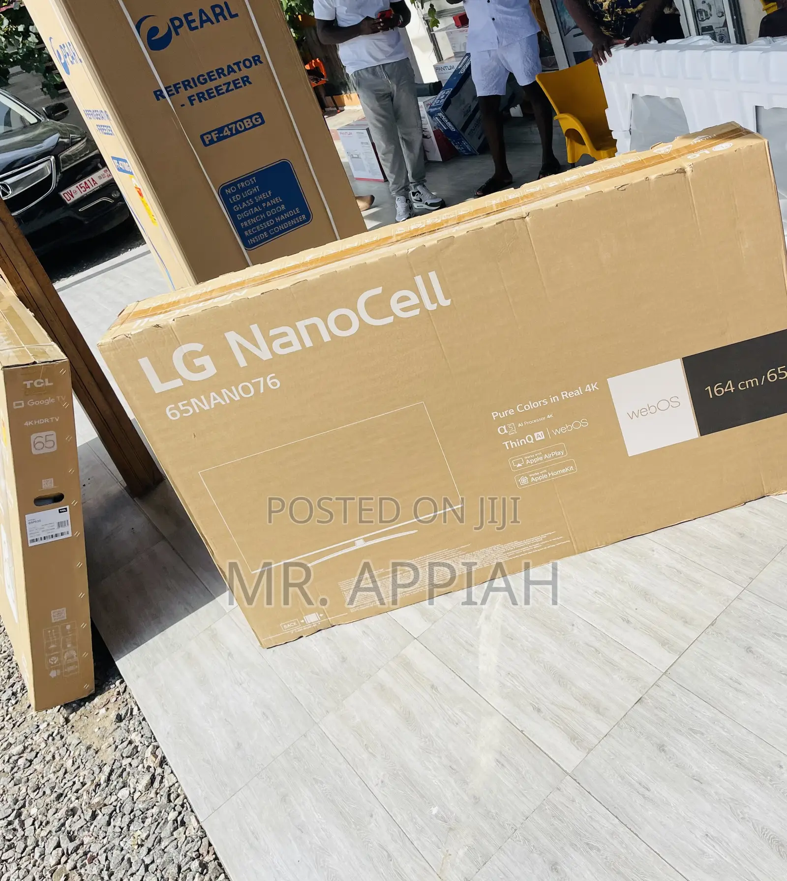 Elegant Black Lg65nano76 65” Uhd Nanocell Smart Tv.