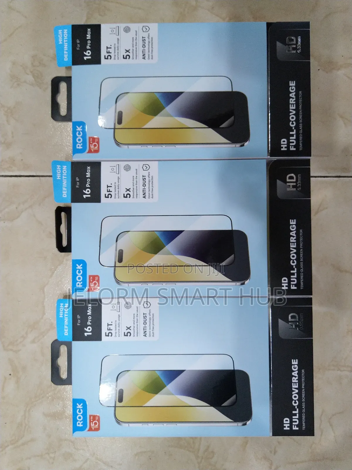 iPhone 16 Pro Max / 16 Pro 3D Clear Screen Protector