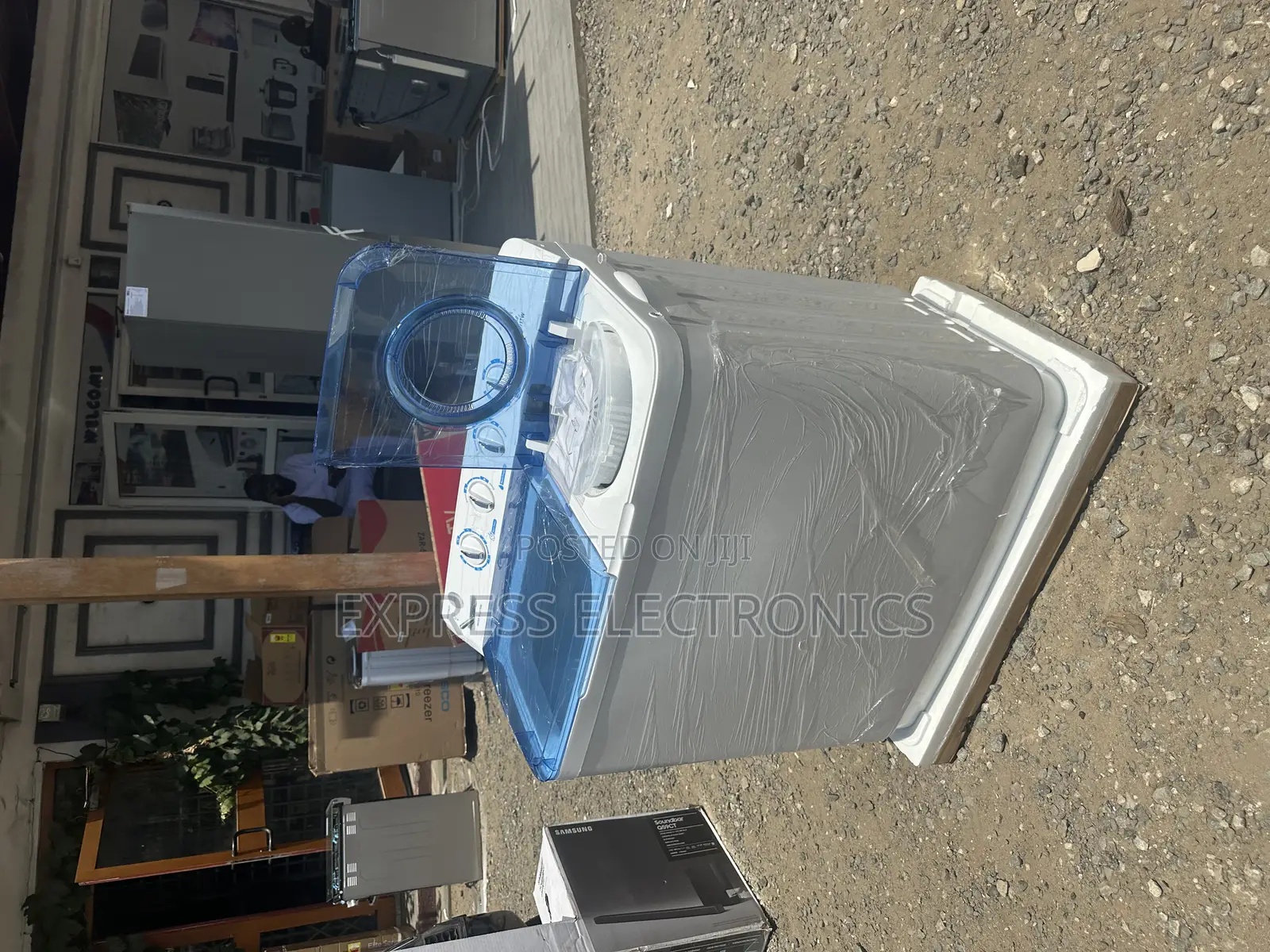 Semi Automatic 11kg Back Washing Machine Twintub Topload