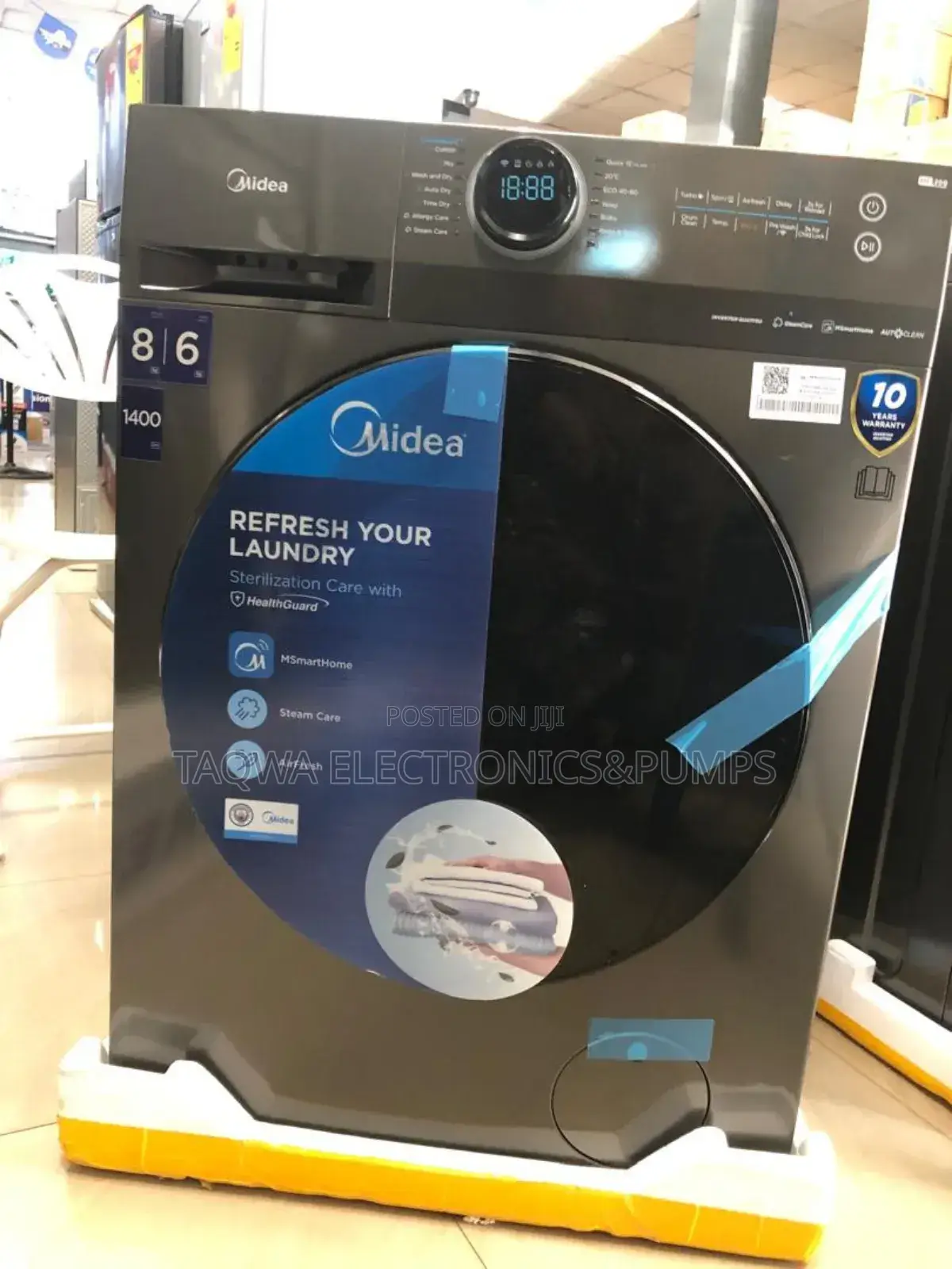 Powerful Washing and Drying 8kg Midea Front Load