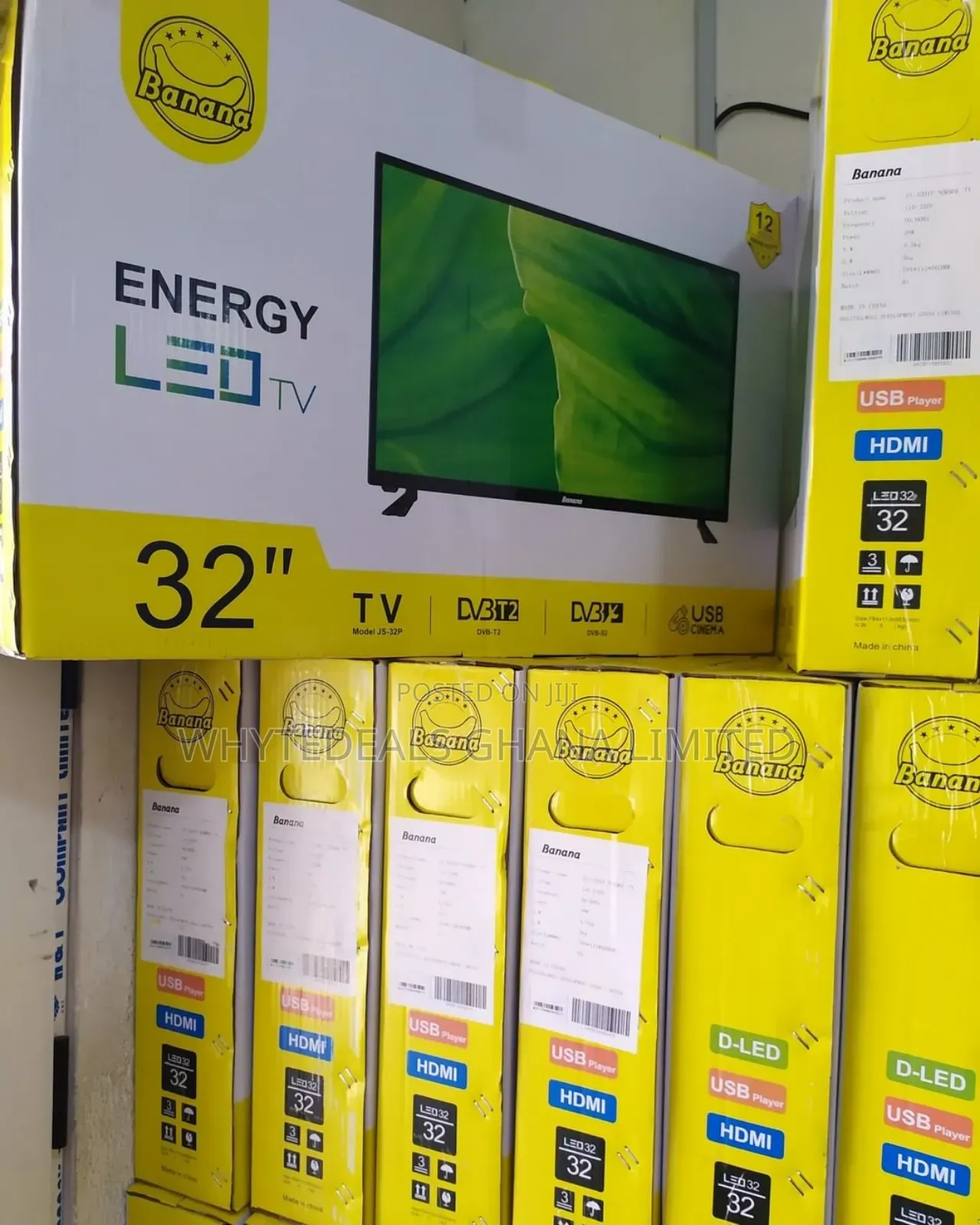 2_years WARRANTY| Banana 32" Full HD Satellite LED TV 2024