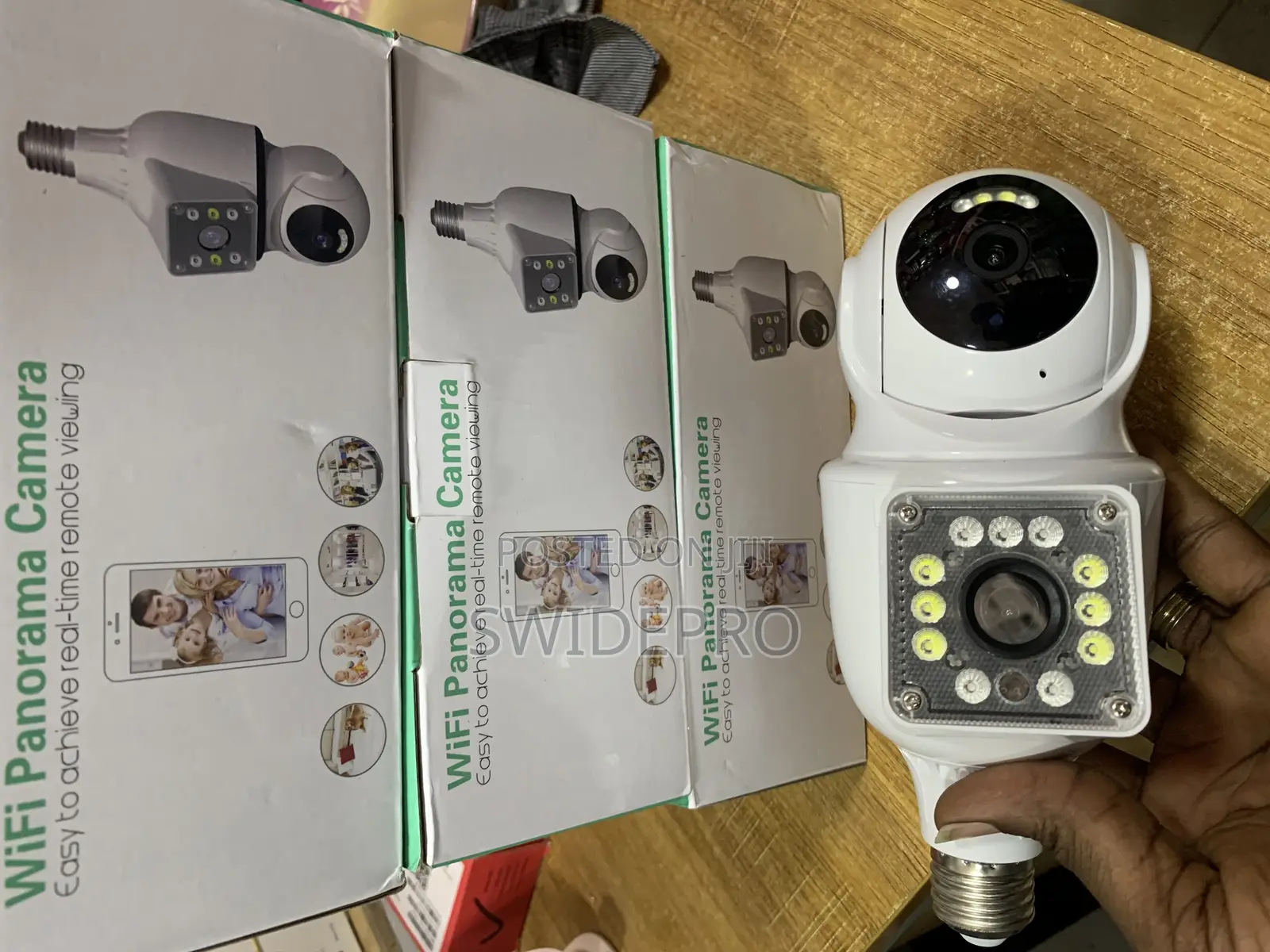 Camera Bulb Wifi Panorama Dual Lens CCTV