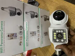Camera Bulb Wifi Panorama Dual Lens CCTV