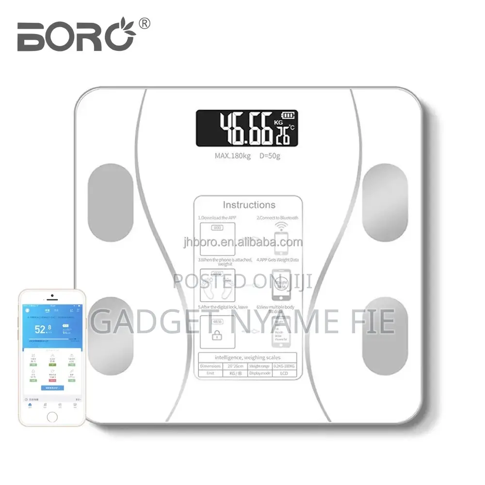 Smart Bluetooth Personal Body Weighing Scale - 180kg