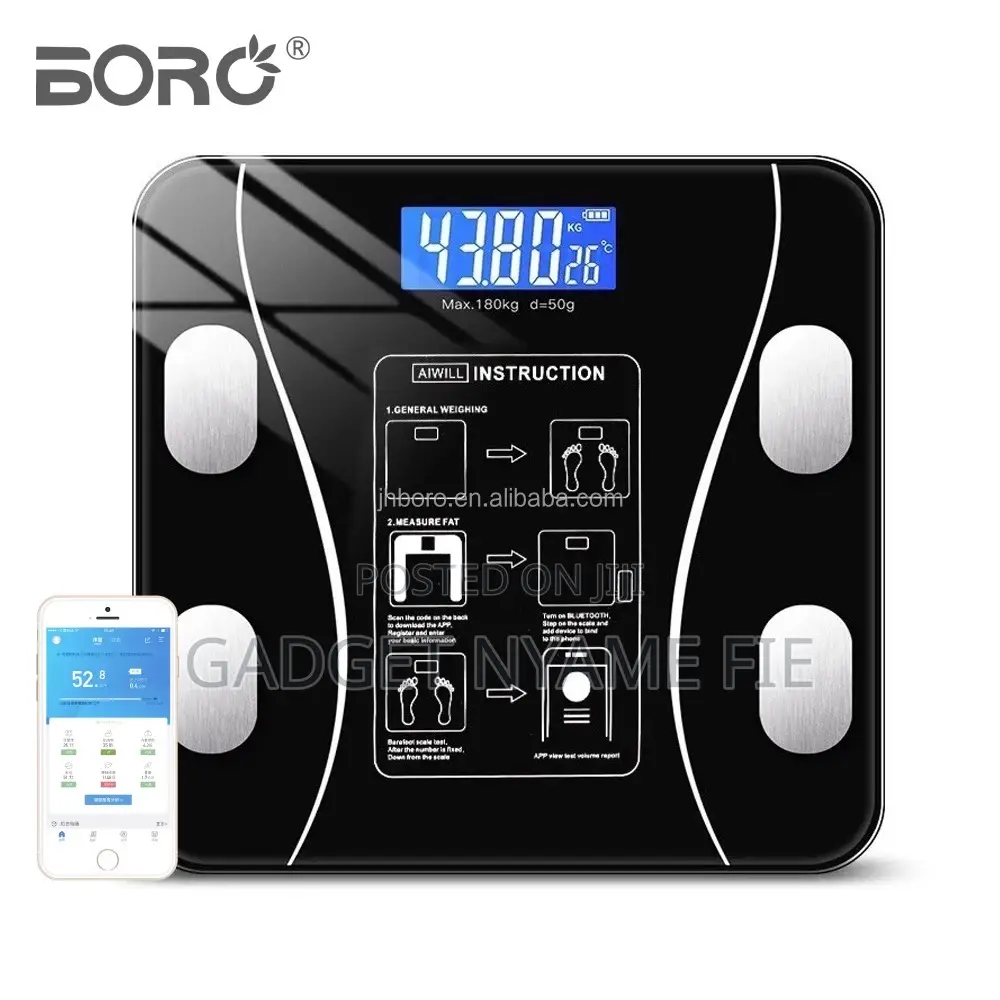 Smart Bluetooth Personal Body Weighing Scale - 180kg