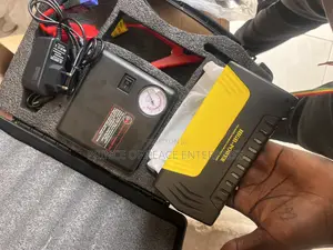 Jumper Starter With Tire Pumping Machine ( Very Portable )