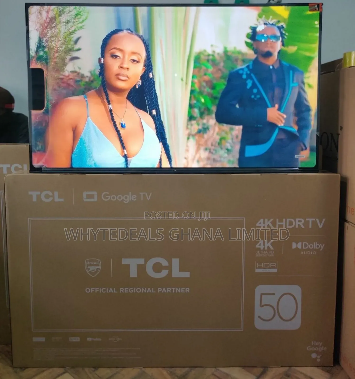 TCL 50” Frameless Smart Voice-Controlled Google TV HDR 2024