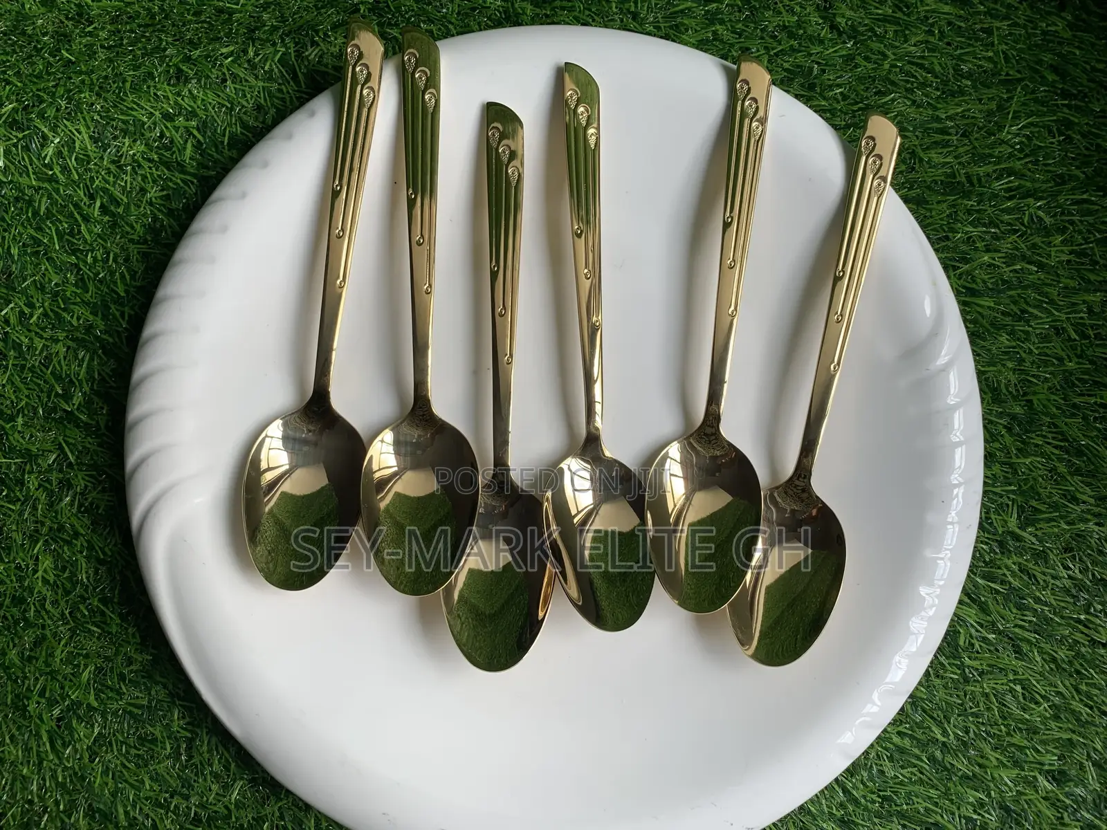 6pcs Stainless Golden Spoons