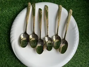 6pcs Stainless Golden Spoons